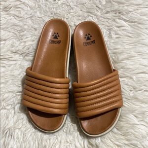 COUGAR Naomi Leather Water-Repellent
Sandal, Cognac‎ Size 9M